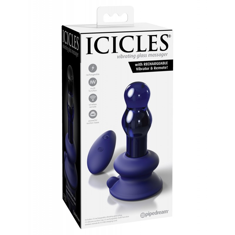 Pipedream Icicles 83 Vibrating Butt Plug with Remote